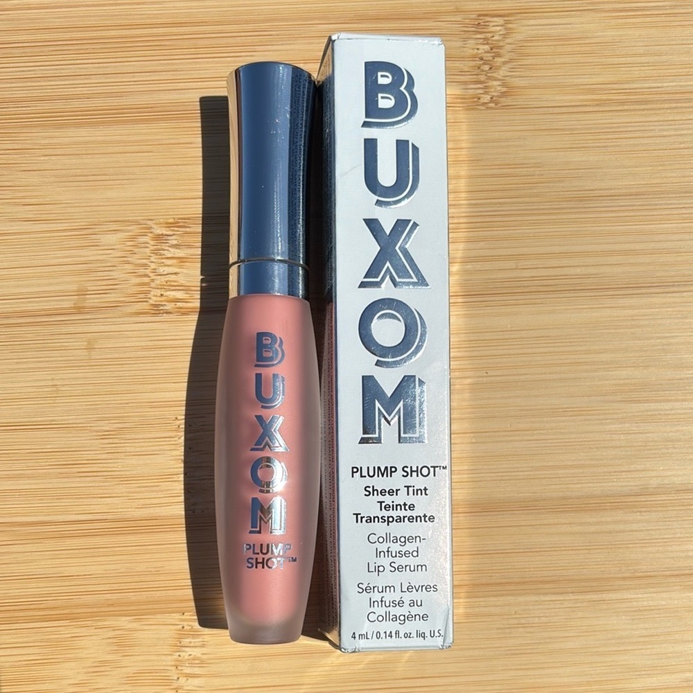 BUXOM Plump Shot Plumping & Smoothing Lip Serum Gloss Peptides Hyaluronic Acid